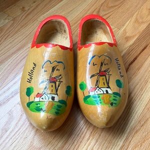 Vintage Dutch Wooden Clogs from Holland